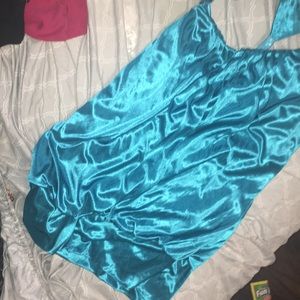 Blue flowey tank top